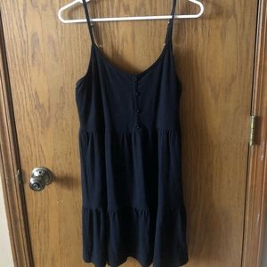 Black, spaghetti strap summer dress